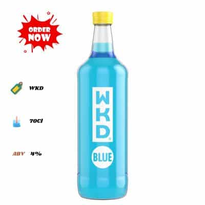 WKD Blue 70cl Bottle, 4% ABV, Blue Carbonated Drink