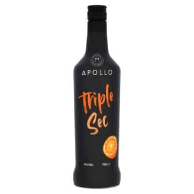 A bottle of Apollo Orange Liqueur, 70cl, 17% ABV.