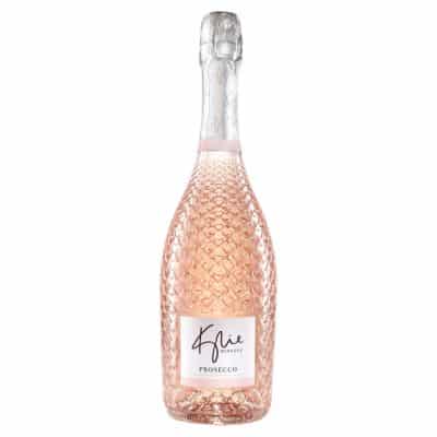 A bottle of Kylie Minogue Rosé wine.