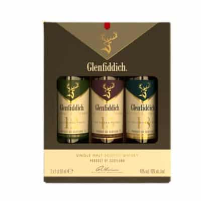 Glenfiddich Single Malt Scotch Whisky Miniature Trio