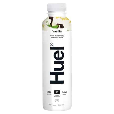 A bottle of Huel Ready-to-Drink Complete Meal - Vanilla, a convenient and nutritious meal replacement shake.