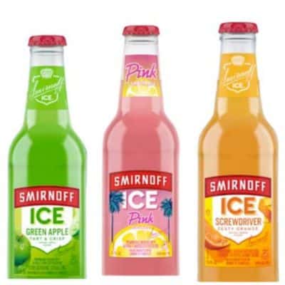 Smirnoff Ice Variety Pack - 6 x 330ml bottles. Enjoy the refreshing taste of Green Apple, Pink Lemonade, and Screwdriver flavors from the USA, now available in the UK.