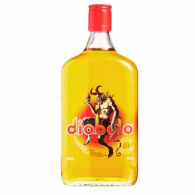 A bottle of Diabolo Cinnamon Liqueur 70cl.