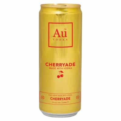 A can of Au Vodka Cherryade.