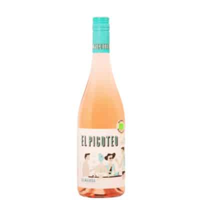 El Picoteo Rosado Almansa DO - Bodegas Piqueras rosé wine bottle.