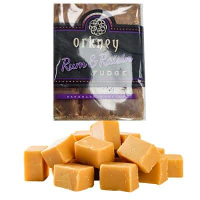 Orkney Rum & Raisin Fudge