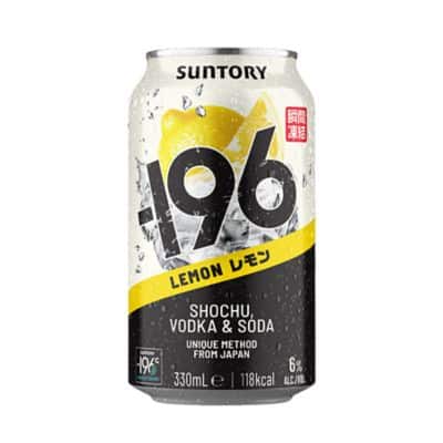 -196 Lemon Shochu & Vodka Ready To Drink Cans 12x330ml case.