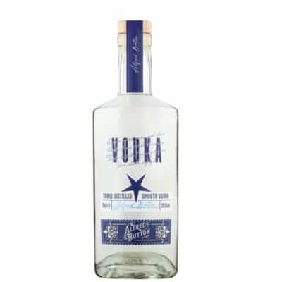 Alfred Button & Sons Vodka 70cl bottle, triple distilled smooth vodka, vegan and vegetarian friendly, Goldenacre Wines UK.