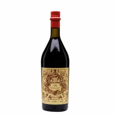 Carpano Antica Formula Vermouth 1L bottle, Italian vermouth, vanilla, raisins, spices, Goldenacre Wines UK.