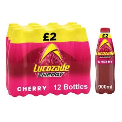 Lucozade Energy Wild Cherry 900ml - Sparkling Cherry Energy Drink