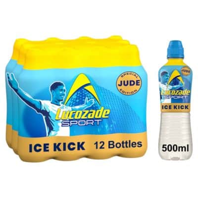 Lucozade Sport Drink Jude Ice Kick 12 x 500ml case.