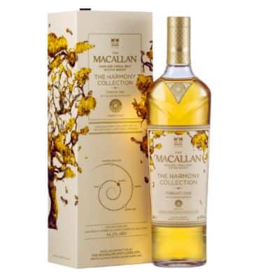 Macallan Harmony Collection Vibrant Oak bottle and box.