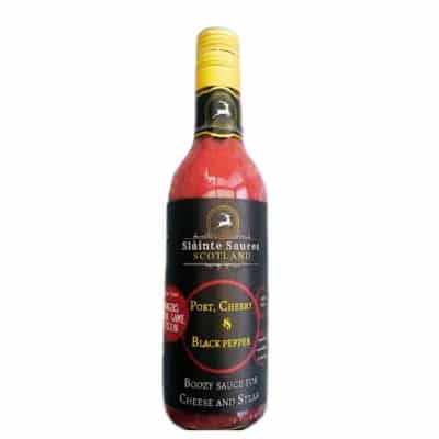 Slainte Sauces Port, Cherry & Black Pepper 185ml bottle.