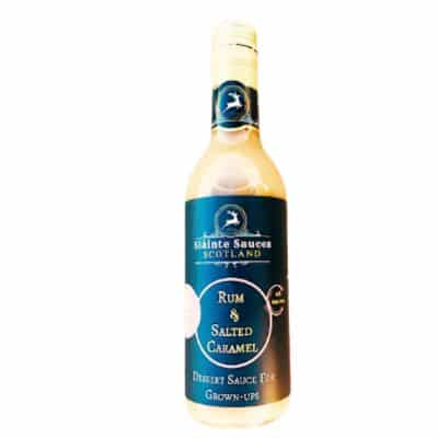 Slainte Sauces Rum & Salted Caramel Sauce 185ml bottle.