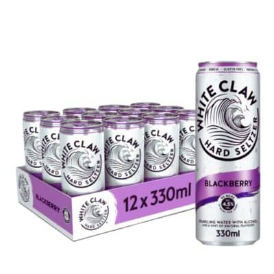 White Claw Hard Seltzer Blackberry 12x330ml.