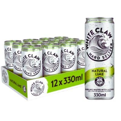 White Claw Hard Seltzer Lime 12x330ml.