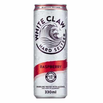 White Claw Hard Seltzer Raspberry 12x330ml.